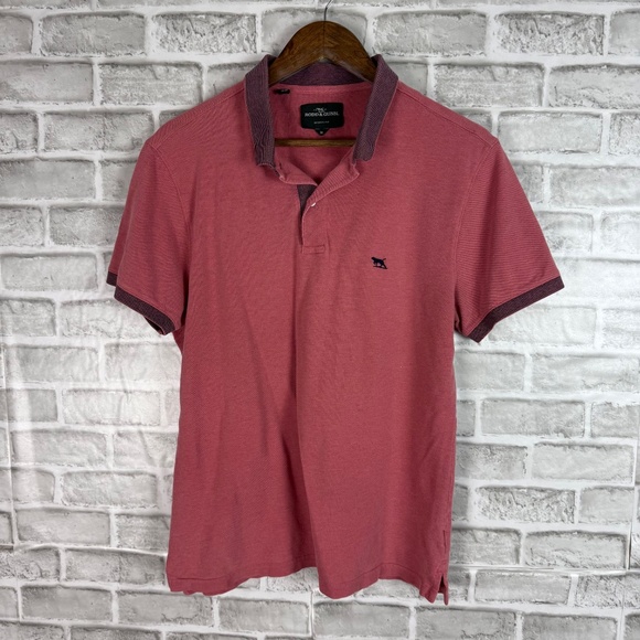 Rodd & Gunn Sports Fit Light Red Logo Collared Polo Shirt Mens MEDIUM - Picture 2 of 8